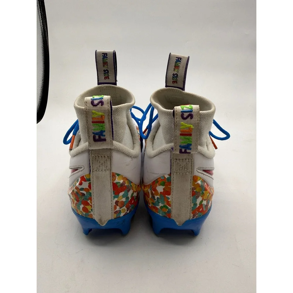 Nike LeBron 4 Menace 3 Fruity Pebbles Mens Football Cleats [FV8044-100] Size 7.5
